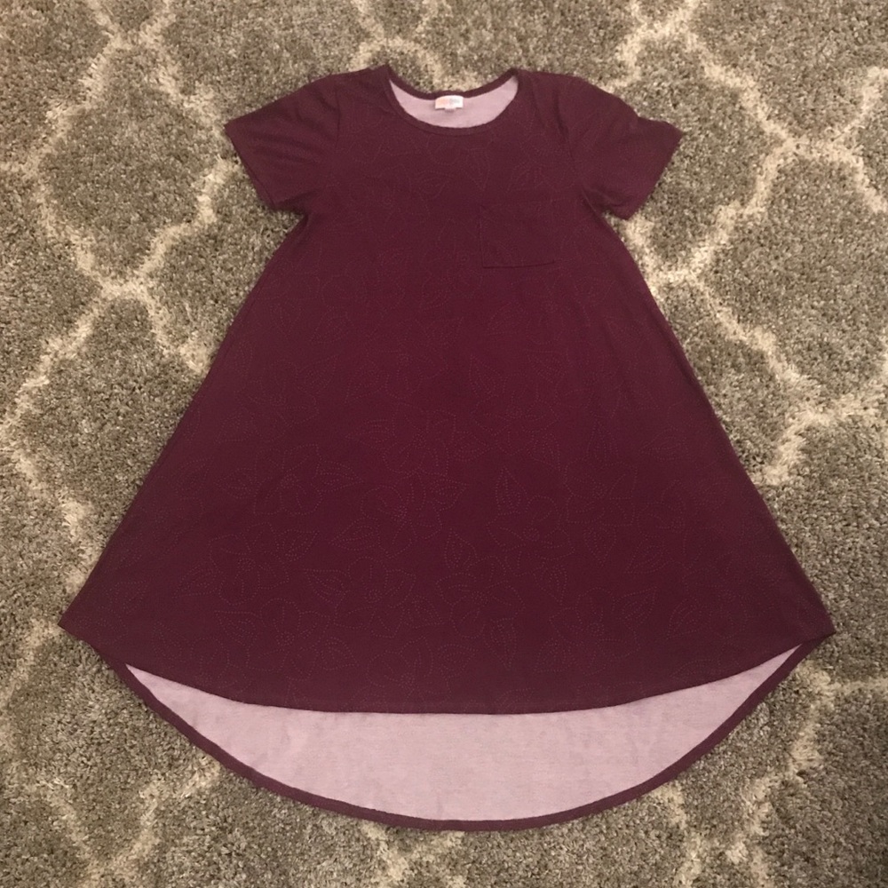 LuLaRoe Carly Dress | Size: XS | Maroon Floral